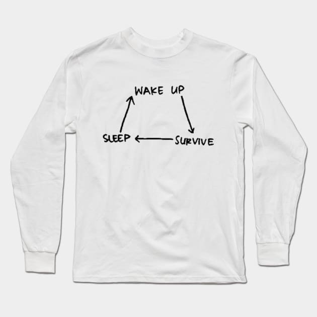 The Circle of Depression! Long Sleeve T-Shirt by MysticTimeline